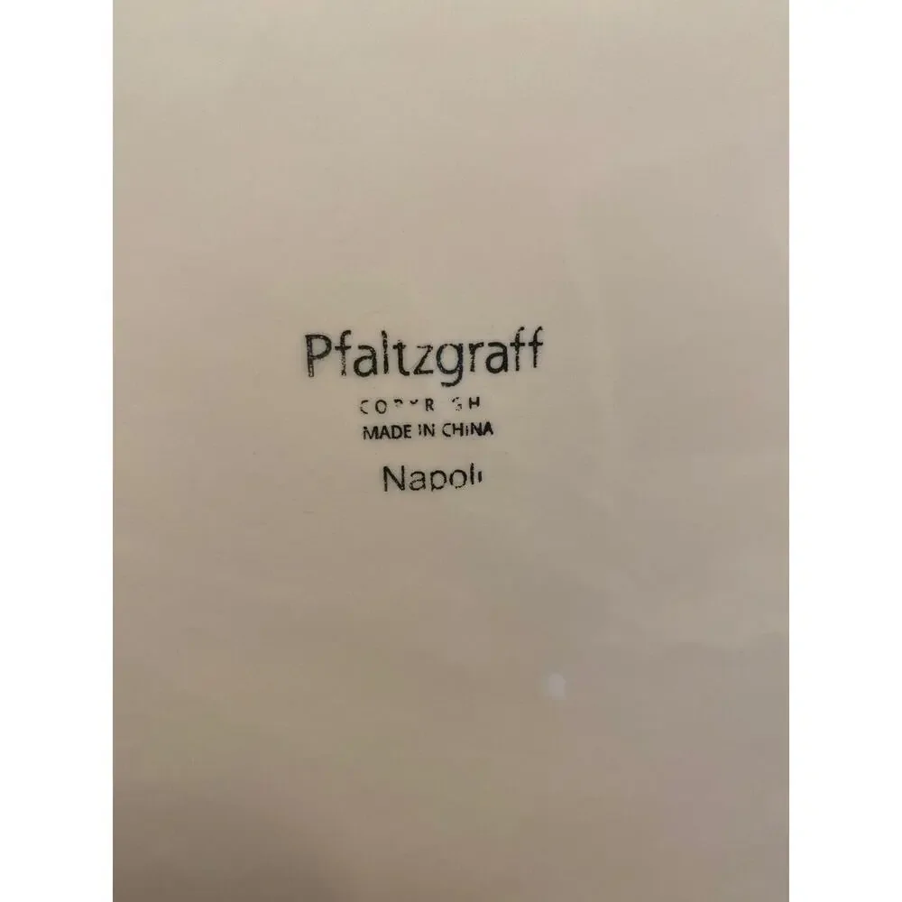 Pfaltzgraff Napoli Serving Tray 16x11x1.5 Hand-Painted Floral Rectangular MINT